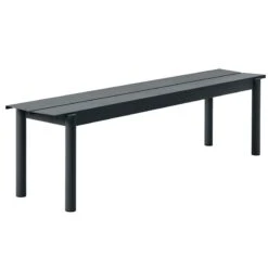 Muuto Linear Steel Penkki 170 Cm, Musta