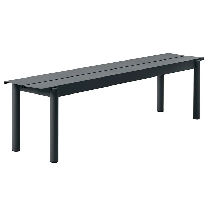 Muuto Linear Steel Penkki 170 Cm, Musta 1 Muuto Linear Steel Penkki 170 Cm, Musta