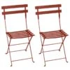 Fermob Bistro Metal Tuoli, 2 Kpl, Red Ochra