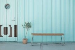 Skagerak Lilium Penkki, Tiikki - Ruostumaton Teräs 8 Skagerak Lilium Penkki, Tiikki - Ruostumaton Teräs -Puutarha Unelma 1420072 Lilium Bench 03 M