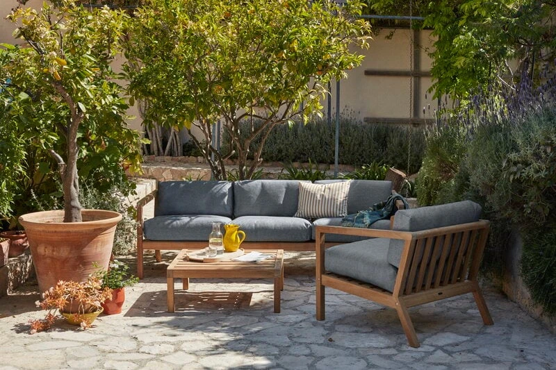 Skagerak Virkelyst 3-istuttava Sohva, Tiikki - Tuhkanharmaa 3 Skagerak Virkelyst 3-istuttava Sohva, Tiikki - Tuhkanharmaa - Image 3