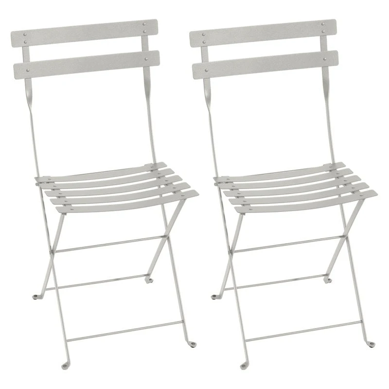 Fermob Bistro Metal Tuoli, 2 Kpl, Clay Grey 1 Fermob Bistro Metal Tuoli, 2 Kpl, Clay Grey