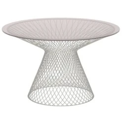 Emu Heaven Pöytä 120 Cm, Mattavalkoinen, Lasikansi