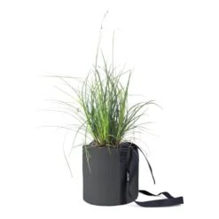 Bacsac Ripustettava Kangasruukku, 10 L, Tummanharmaa -Puutarha Unelma 304082 4 POT SUSPENDRE ROND 10L TOILE GRIS ANTHRACITE ASPHALTE BACSAC