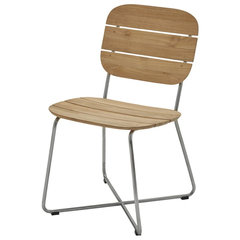 Skagerak Lilium Tuoli, Tiikki - Ruostumaton Teräs 1 Skagerak Lilium Tuoli, Tiikki - Ruostumaton Teräs