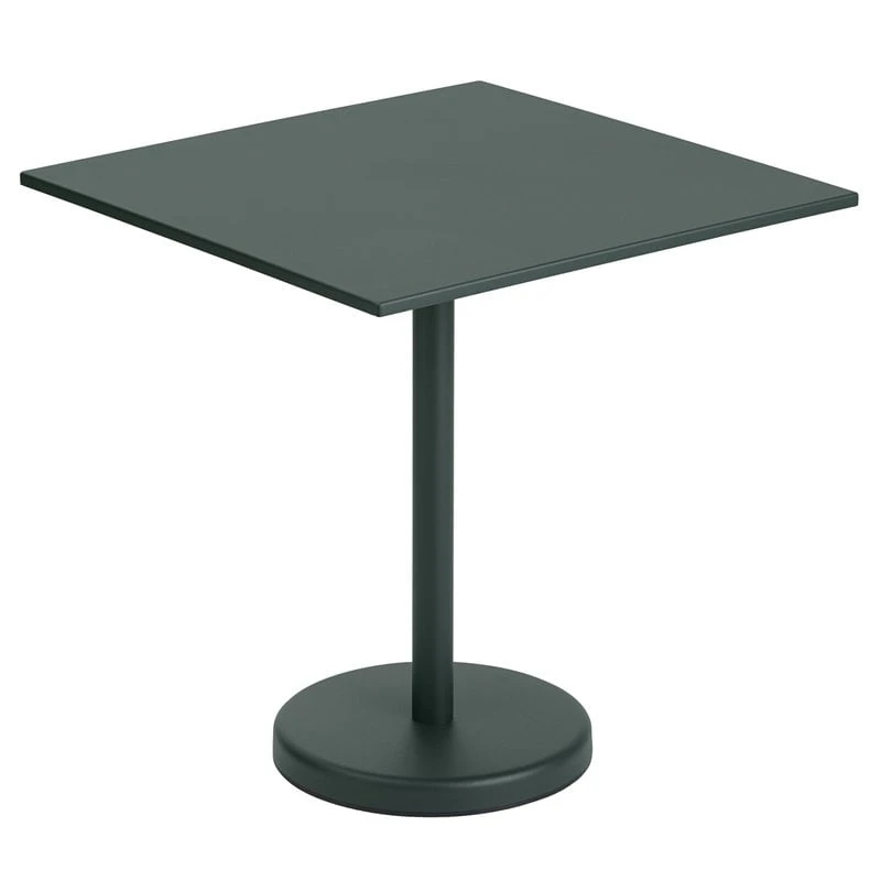 Muuto Linear Steel Café Pöytä, 70 X 70 Cm, Tummanvihreä 1 Muuto Linear Steel Café Pöytä, 70 X 70 Cm, Tummanvihreä