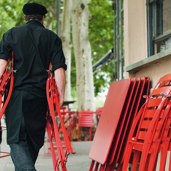 Fermob Bistro Metal Tuoli, Cotton White 3 Fermob Bistro Metal Tuoli, Cotton White - Image 3