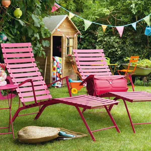 Fermob Bistro Metal Aurinkotuoli, Cotton White 2 Fermob Bistro Metal Aurinkotuoli, Cotton White - Image 2