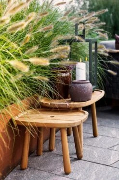 Cane-line Royal Sohvapöytä, Suorakaide, Tiikki -Puutarha Unelma 50003T 50004T 1