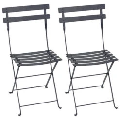 Fermob Bistro Metal Tuoli, 2 Kpl, Anthracite