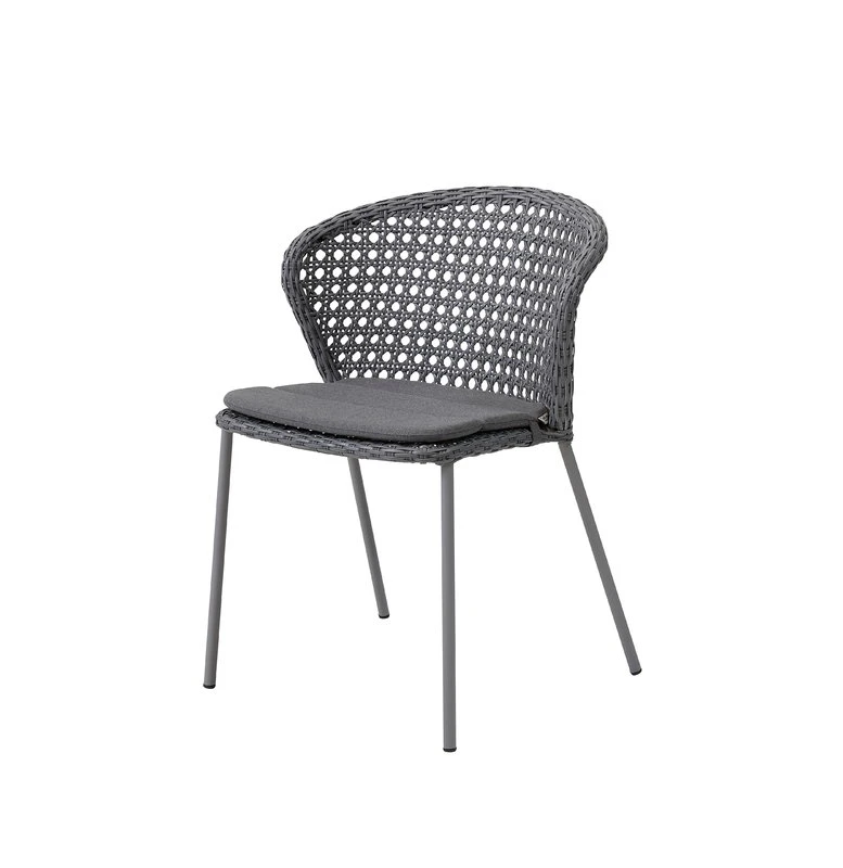 Cane-line Lean Tuolin Istuintyyny, Harmaa 3 Cane-line Lean Tuolin Istuintyyny, Harmaa - Image 3