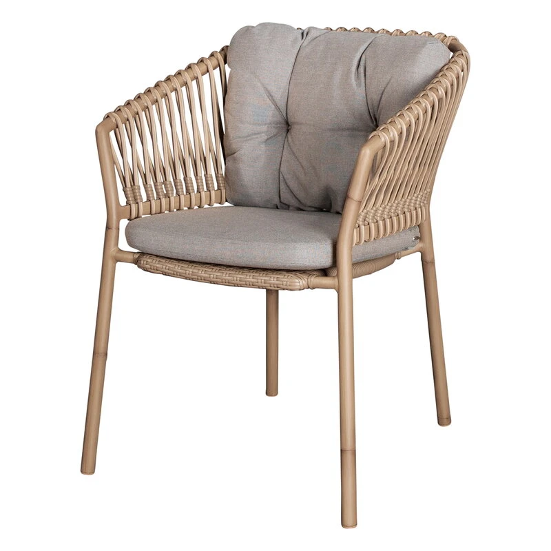 Cane-line Ocean Tuolin Istuinpehmusteet, Taupe 2 Cane-line Ocean Tuolin Istuinpehmusteet, Taupe - Image 2