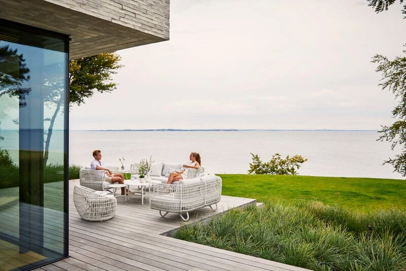 Cane-line Nest 2-istuttava Sohva, Valkoinen 2 Cane-line Nest 2-istuttava Sohva, Valkoinen - Image 2