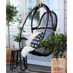 Parolan Rottinki Aulis Riippukeinu, Musta 6 Parolan Rottinki Aulis Riippukeinu, Musta -Puutarha Unelma 5Parola iso HV 2