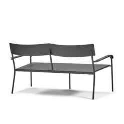 Serax August 2-istuttava Penkki Selkänojalla, Musta 5 Serax August 2-istuttava Penkki Selkänojalla, Musta -Puutarha Unelma B5023001 900s3