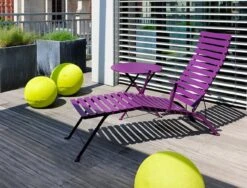Fermob Bistro Metal Aurinkotuoli, Cotton White 8 Fermob Bistro Metal Aurinkotuoli, Cotton White -Puutarha Unelma Chaise longue Bistro Fermob violet Aubergine