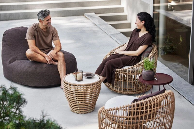 Cane-line On-the-move Pöytä, Pieni, Viininpunainen 2 Cane-line On-the-move Pöytä, Pieni, Viininpunainen - Image 2