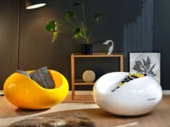 Eero Aarnio Originals Pastilli Tuoli, Keltainen -Puutarha Unelma Eero Aarnio Originals Pastil Yellow White 1