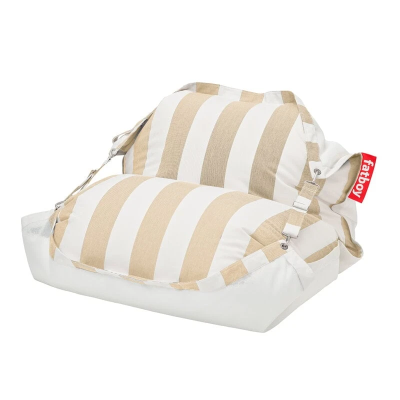 Fatboy Original Floatzac Säkkituoli, Raidallinen Sandy Beige 1 Fatboy Original Floatzac Säkkituoli, Raidallinen Sandy Beige