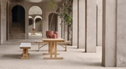 Carl Hansen & Søn BM1771 Pöytä, Tiikki 10 Carl Hansen & Søn BM1771 Pöytä, Tiikki -Puutarha Unelma Frise BM1771 teak BM1871 teak cushion