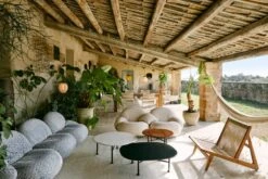 GUBI Carmel Sohvapöytä, 75 X 75 Cm, Musta - Clam White -Puutarha Unelma GUBI w light blue SICILIA121410220419