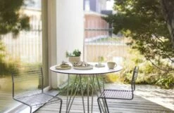 Grythyttan Stålmöbler Chair High Tech Tuoli, Galvanoitu Teräs -Puutarha Unelma Grythyttan High tech serien laminat vit 5 1