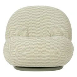 GUBI Pacha Outdoor Nojatuoli, Pyörivä, Chevron FR 008 8 GUBI Pacha Outdoor Nojatuoli, Pyörivä, Chevron FR 008 -Puutarha Unelma Gubi 10106325 FRT Pacha LoungeChair Swivel FullyUpholstered Outdoor Dedar Cheveron Chenille Special 008