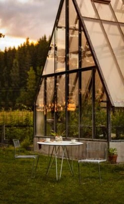 Grythyttan Stålmöbler Chair High Tech Tuoli, Galvanoitu Teräs -Puutarha Unelma High Tech 1