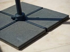 Cane-line Hyde Luxe Aurinkovarjo, Kallistettava, Antrasiitti - Betoni -Puutarha Unelma Hyde parasol base close up