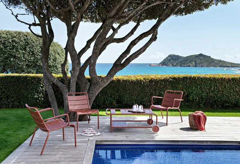 Fermob Luxembourg Matala Nojatuoli, Cedar Green 5 Fermob Luxembourg Matala Nojatuoli, Cedar Green - Image 5