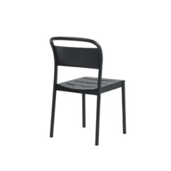 Muuto Linear Steel Tuoli, Musta -Puutarha Unelma Linear steel side chair black angle Muuto 5000x5000 hi res 150