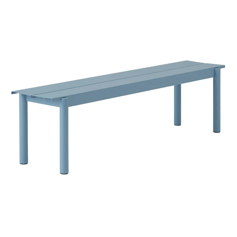 Muuto Linear Steel Penkki, 170 Cm, Vaaleansininen 1 Muuto Linear Steel Penkki, 170 Cm, Vaaleansininen
