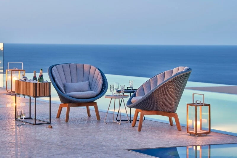 Cane-line Peacock Nojatuolin Istuintyynysetti, Vaaleanharmaa 2 Cane-line Peacock Nojatuolin Istuintyynysetti, Vaaleanharmaa - Image 2