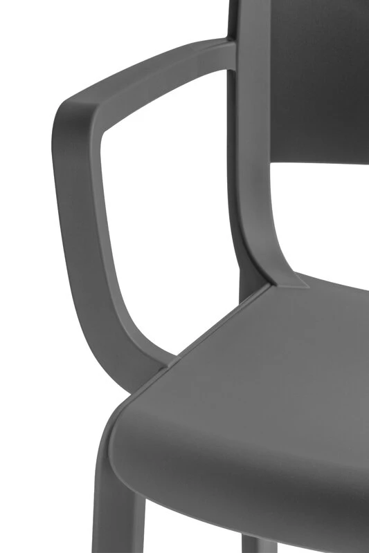 Pedrali Dome 265 Käsinojallinen Tuoli, Antrasiitti 2 Pedrali Dome 265 Käsinojallinen Tuoli, Antrasiitti - Image 2