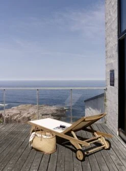 Skagerak Columbus Aurinkovuode, Tiikki - Musta -Puutarha Unelma S1390655 Columbus Sun Bed2C White 01 M