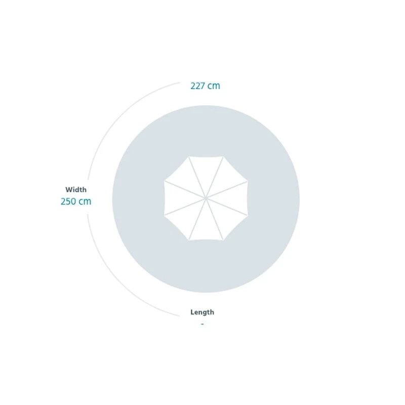 Fermob Shadoo Aurinkovarjo, Clay Grey 2 Fermob Shadoo Aurinkovarjo, Clay Grey - Image 2