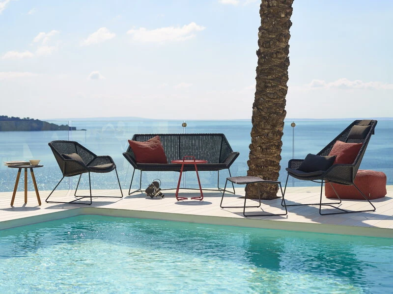 Cane-line Breeze Korkeaselkänojaisen Tuolin Tyynysetti, Musta 6 Cane-line Breeze Korkeaselkänojaisen Tuolin Tyynysetti, Musta - Image 6