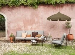 Ferm LIVING Lull Aurinkovarjo, Pyökki – Oliivinvihreä -Puutarha Unelma fermLIVING SS22 LullUmbrella MilitaryOlive image 1