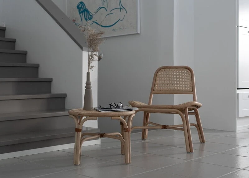 Parolan Rottinki Punos Pöytä, Matala, Lasikansi, Luonnonvärinen 3 Parolan Rottinki Punos Pöytä, Matala, Lasikansi, Luonnonvärinen - Image 3