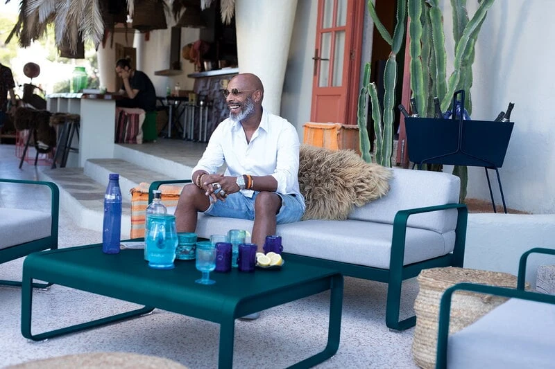 Fermob Bellevie 2-istuttava Sohva, Storm Grey - Flannel Grey 2 Fermob Bellevie 2-istuttava Sohva, Storm Grey - Flannel Grey - Image 2