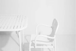 Petite Friture Week-end Pöytä, 85 X 85 Cm, Valkoinen -Puutarha Unelma square table week end 28729 1